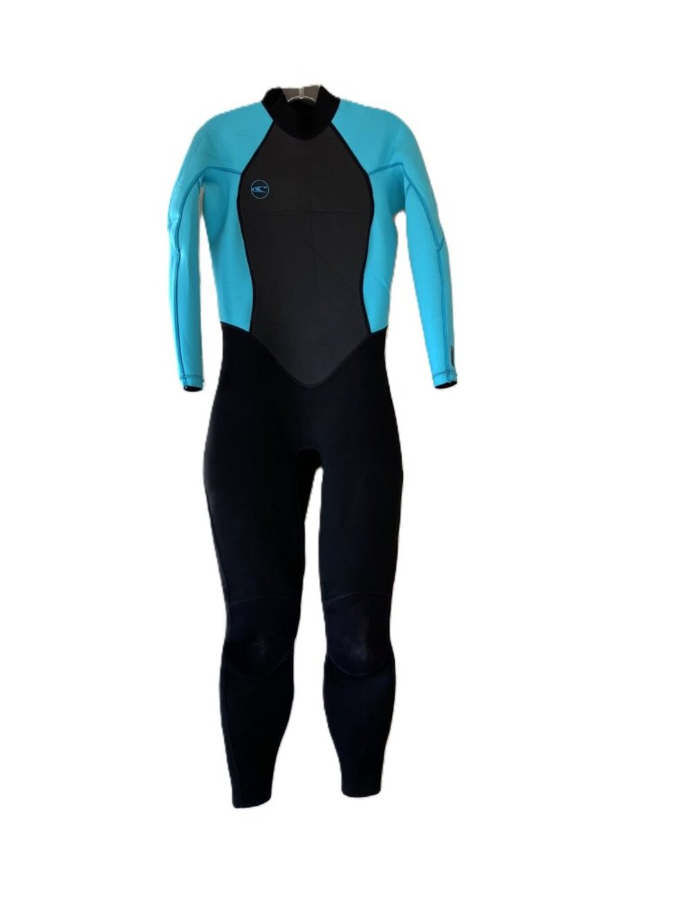 O’Neill Women’s Reactor-2 3/2mm Back Zip Full Wetsuit Size 10 Black Aqua